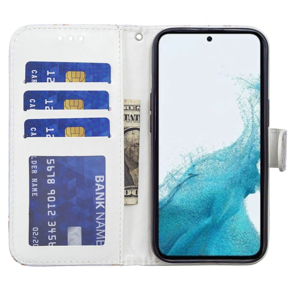 Samsung Galaxy A15 Handytasche blaue Schmetterlinge