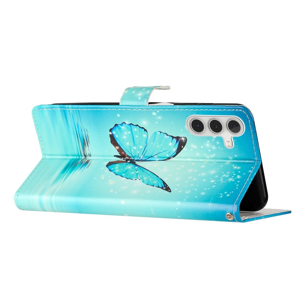 Samsung Galaxy A15 Handytasche blaue Schmetterlinge