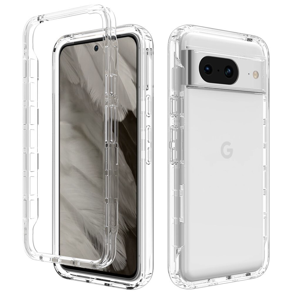 Google Pixel 8 Full Cover Hülle durchsichtig