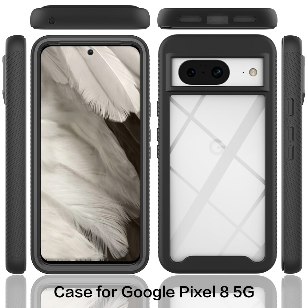 Google Pixel 8 Full Protection Case schwarz