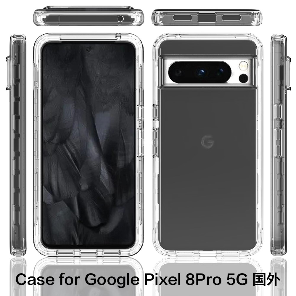 Google Pixel 8 Pro Full Protection Case durchsichtig