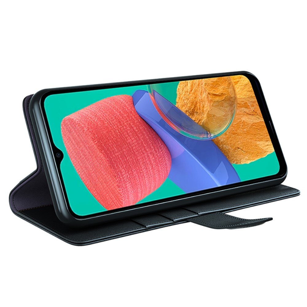 Motorola Moto G54 Echtlederhülle Schwarz