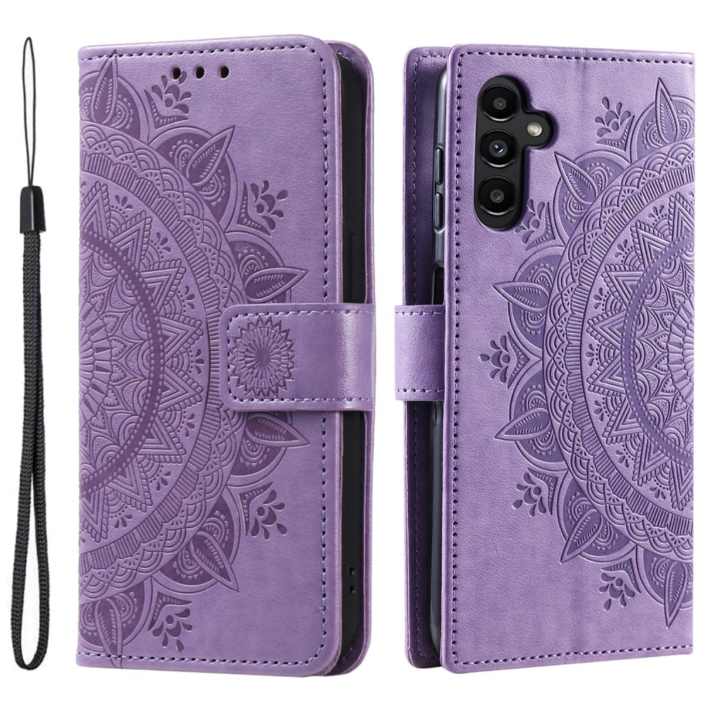 Samsung Galaxy S24 Handytasche Mandala lila