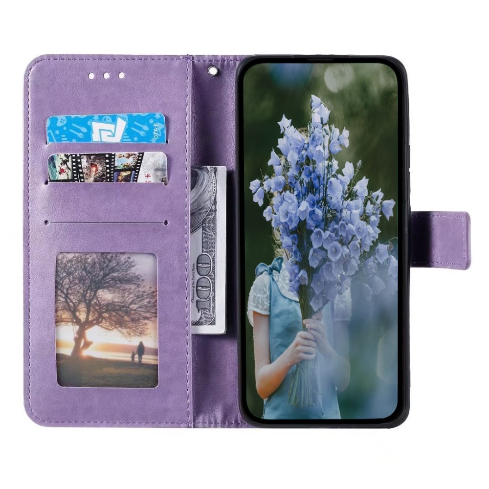 Samsung Galaxy S24 Handytasche Mandala lila