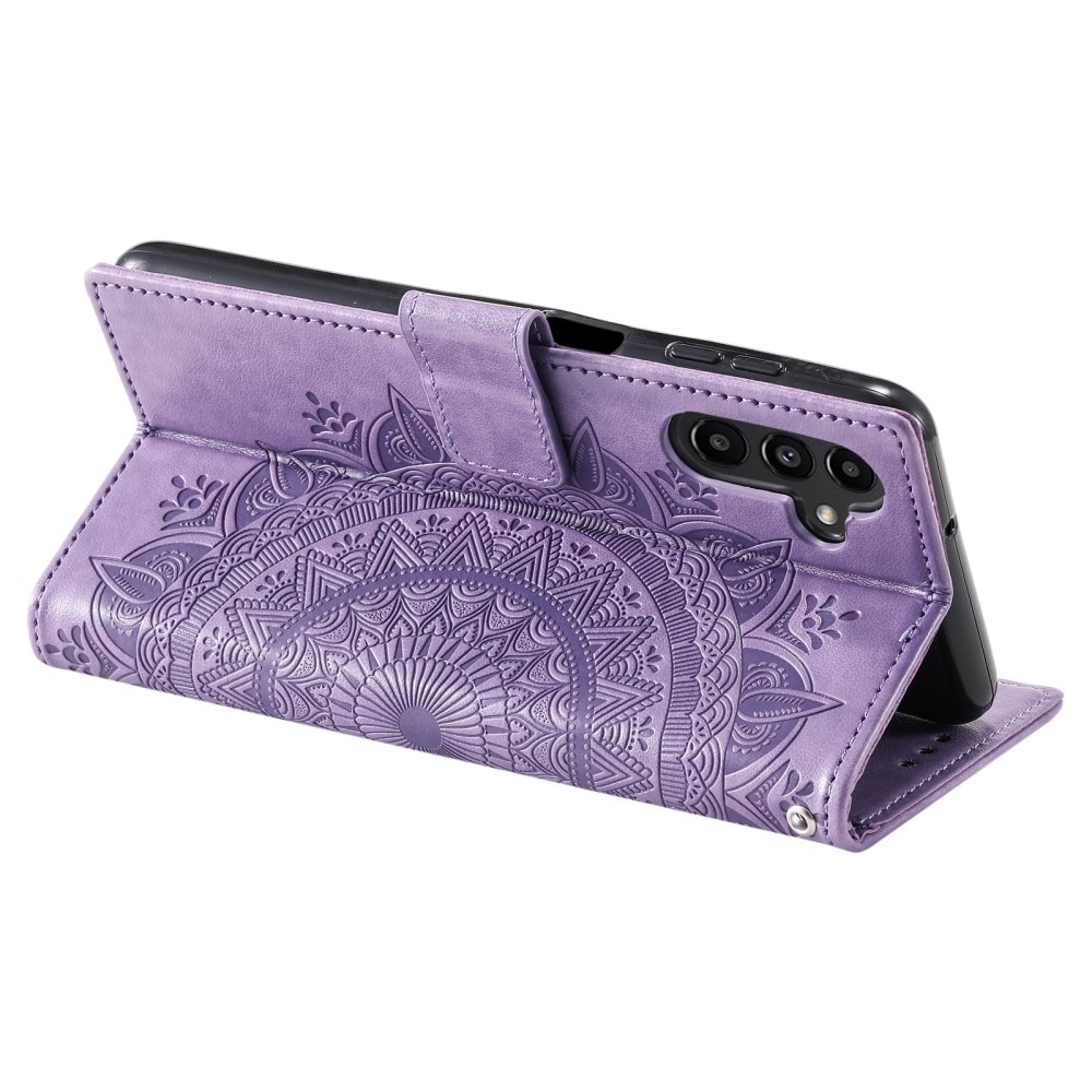 Samsung Galaxy S24 Handytasche Mandala lila