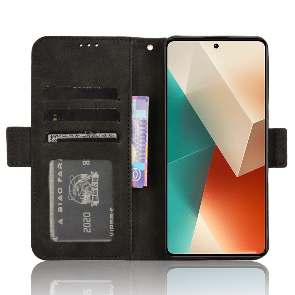 Xiaomi Redmi Note 13 Multi Portemonnaie-Hülle schwarz
