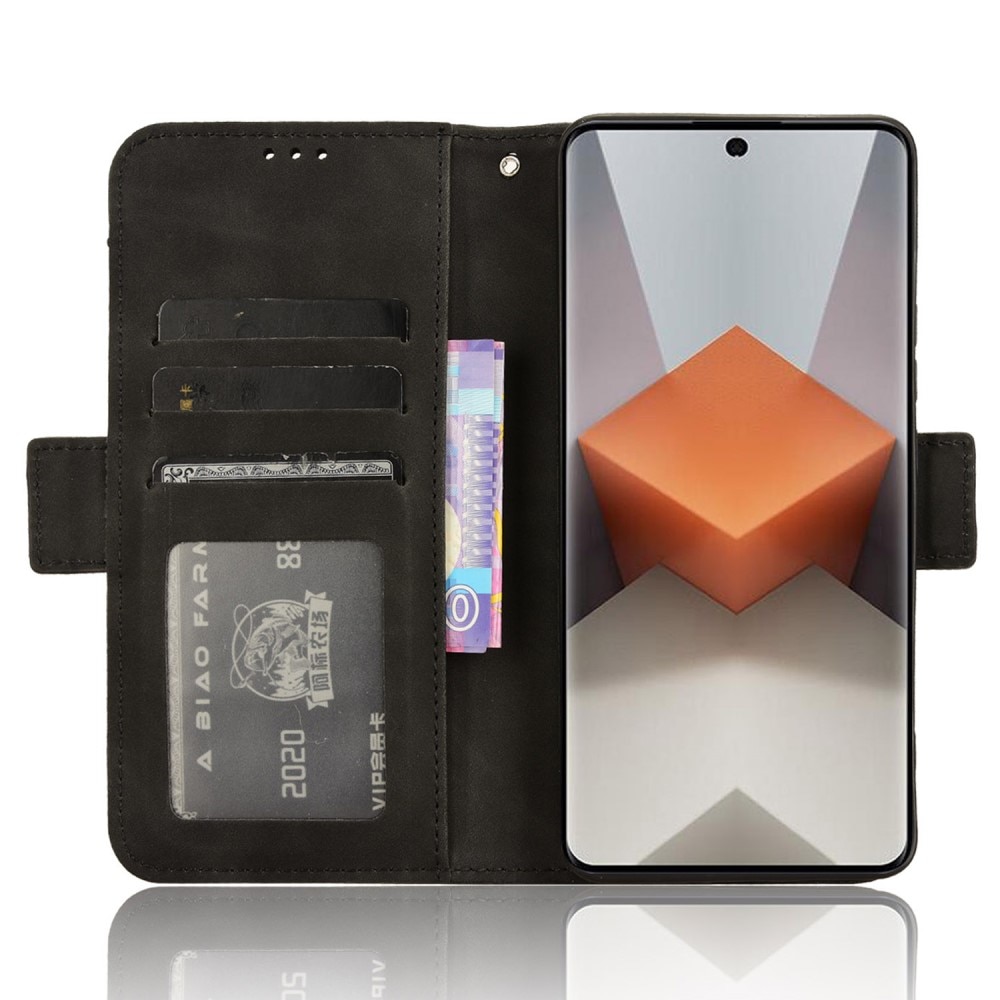Xiaomi Redmi Note 13 Pro Plus Multi Portemonnaie-Hülle schwarz