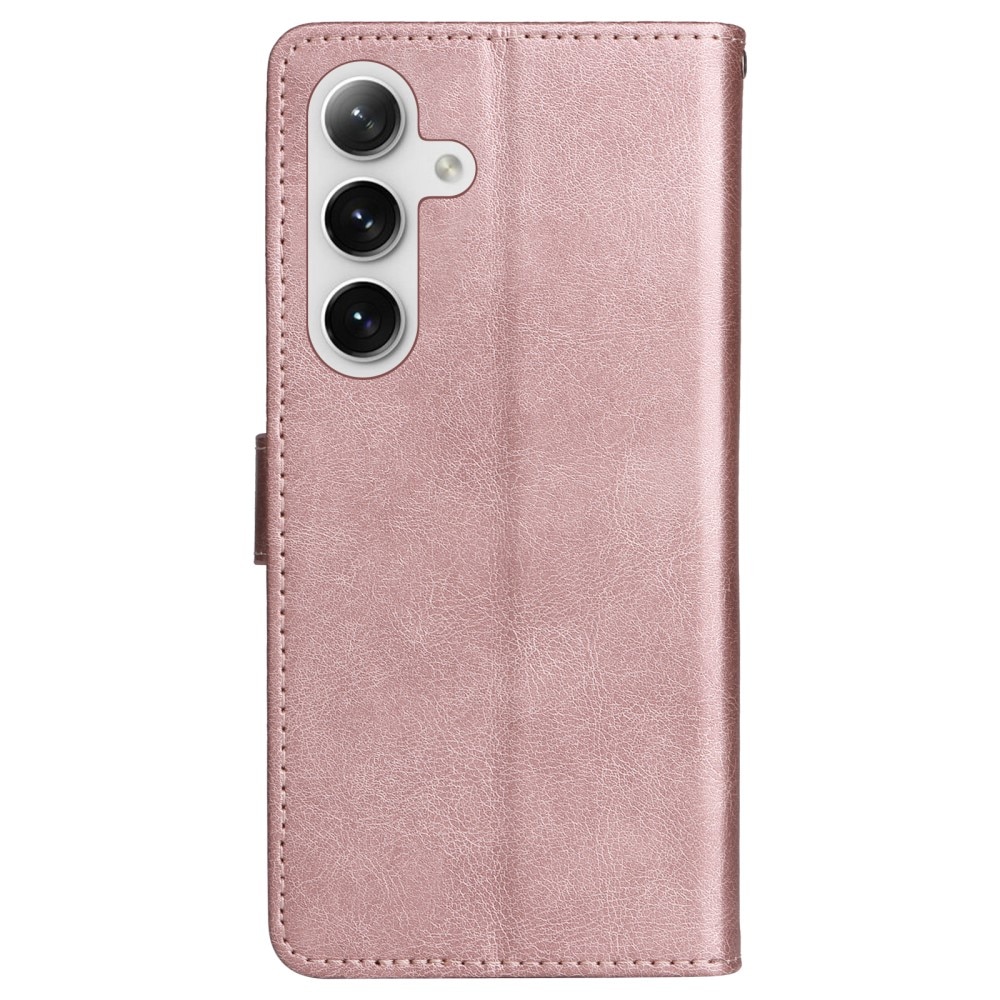 Samsung Galaxy S24 Portemonnaie-Hülle rosa
