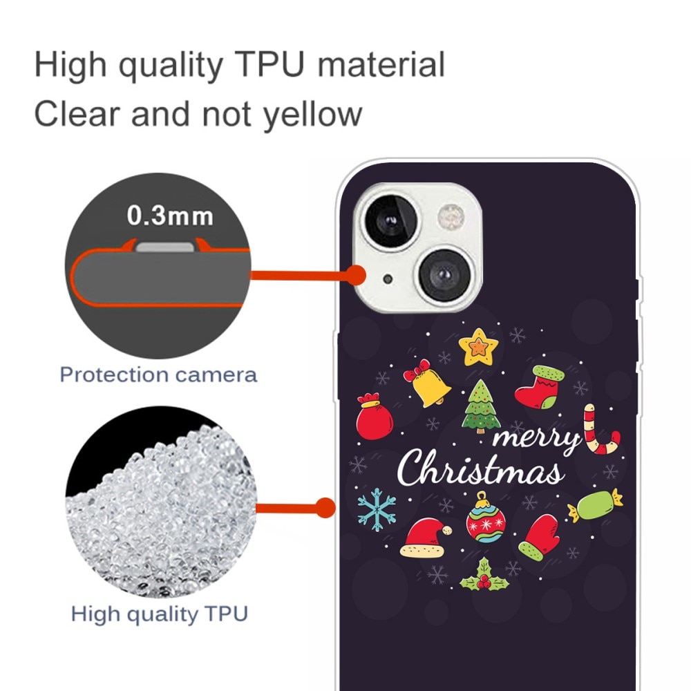iPhone 15 TPU-hülle mit Weihnachtsmotiv - Merry Christmas