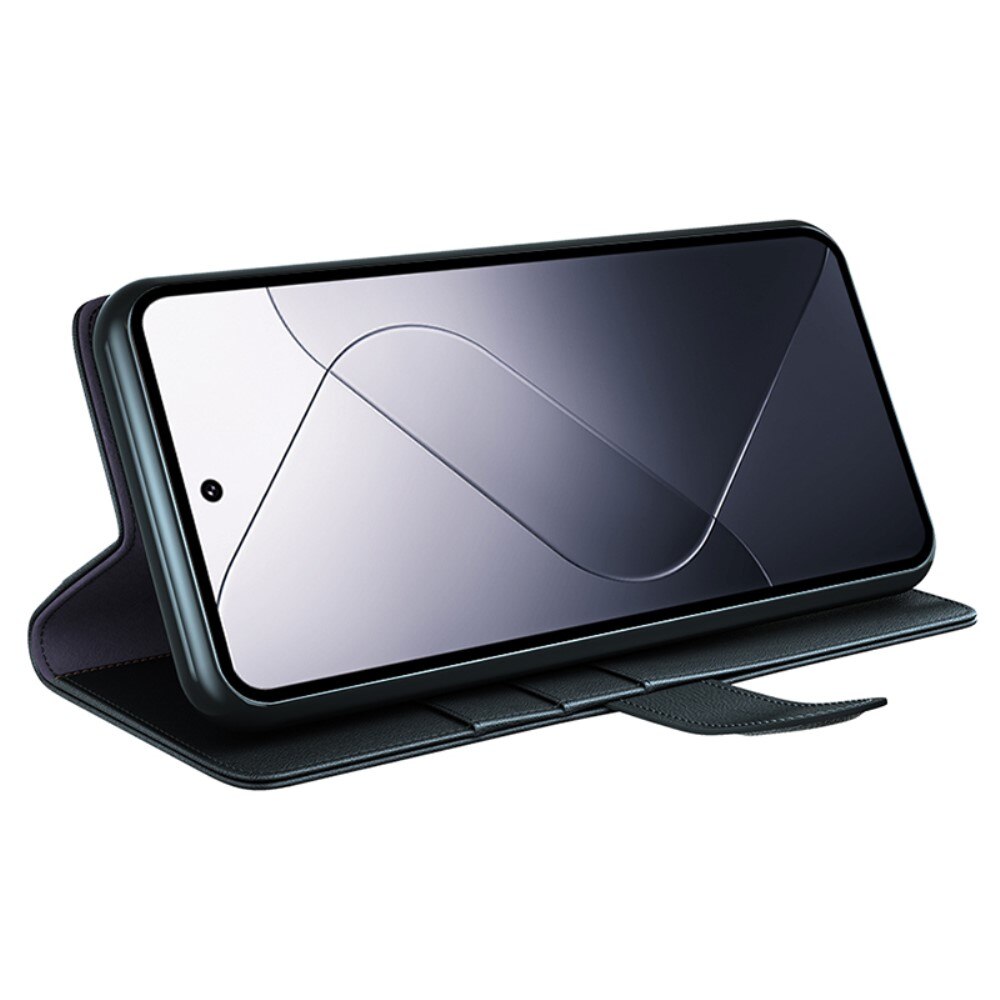 Xiaomi 14 Echtlederhülle Schwarz