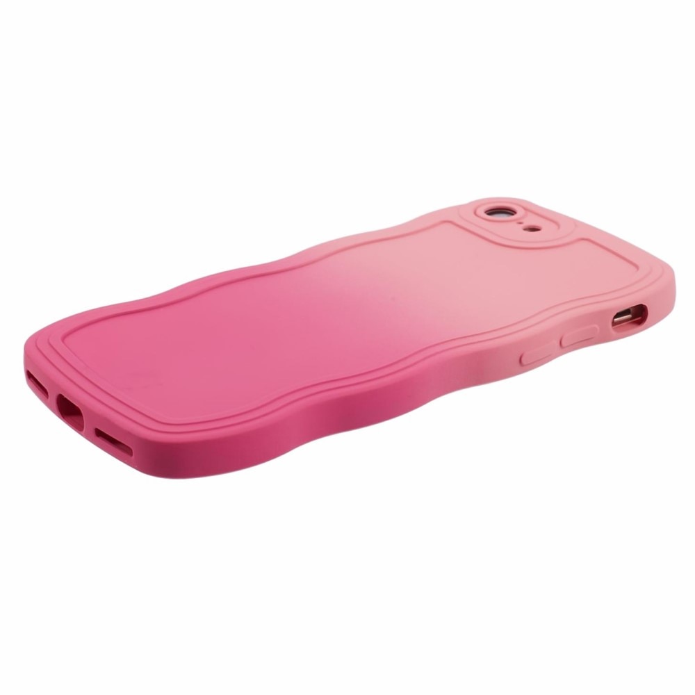 iPhone 7 Hülle Wavy Edge rosa Ombre