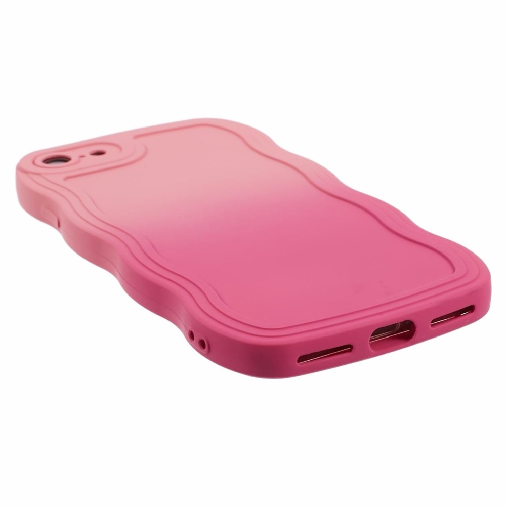 iPhone 8 Hülle Wavy Edge rosa Ombre