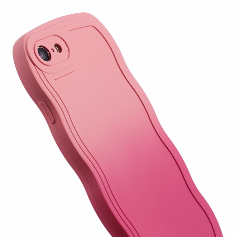 iPhone 8 Hülle Wavy Edge rosa Ombre