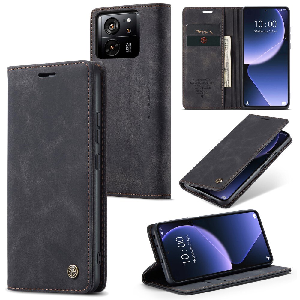 Slim Portemonnaie-Hülle Xiaomi 13T Schwarz