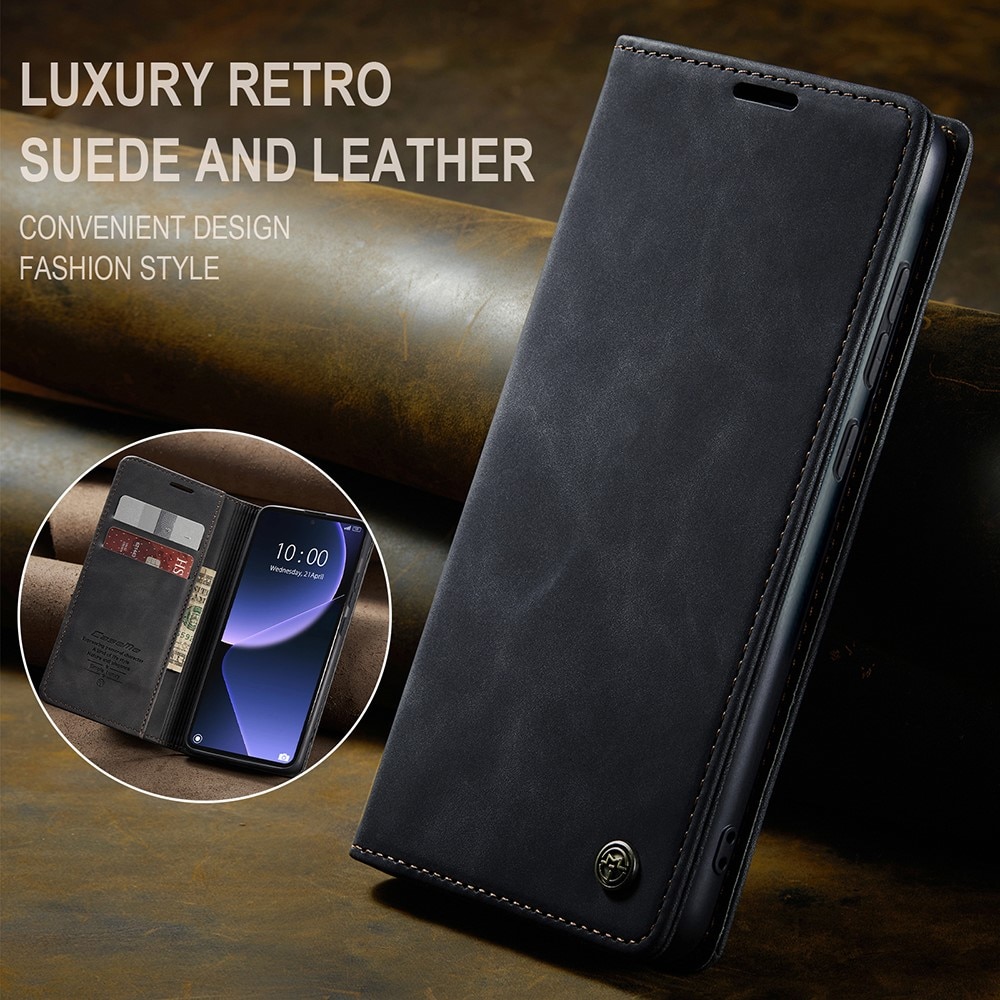 Slim Portemonnaie-Hülle Xiaomi 13T Schwarz