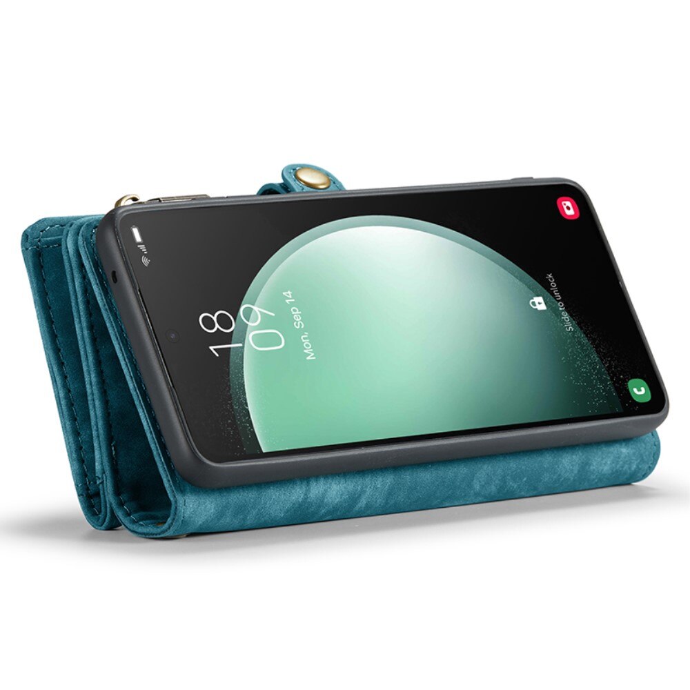 Multi-slot Portemonnaie-Hülle Samsung Galaxy S23 FE Blau