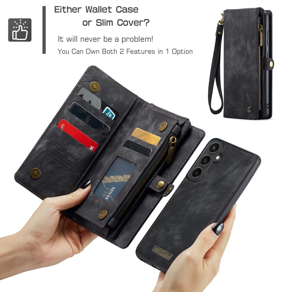 Multi-slot Portemonnaie-Hülle Samsung Galaxy S23 FE Grau
