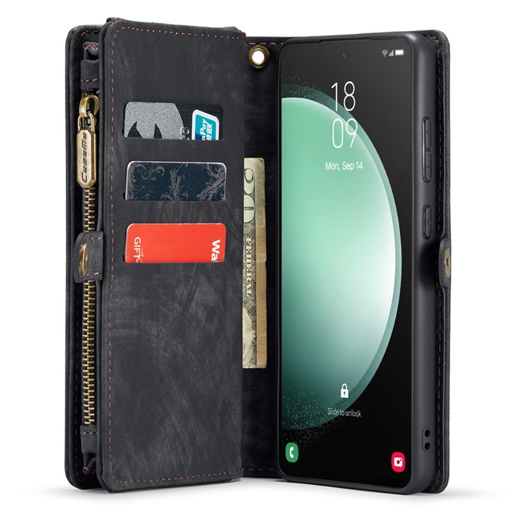 Multi-slot Portemonnaie-Hülle Samsung Galaxy S23 FE Grau