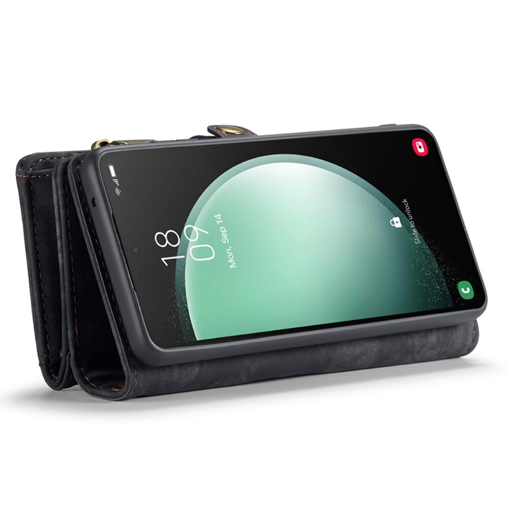 Multi-slot Portemonnaie-Hülle Samsung Galaxy S23 FE Grau