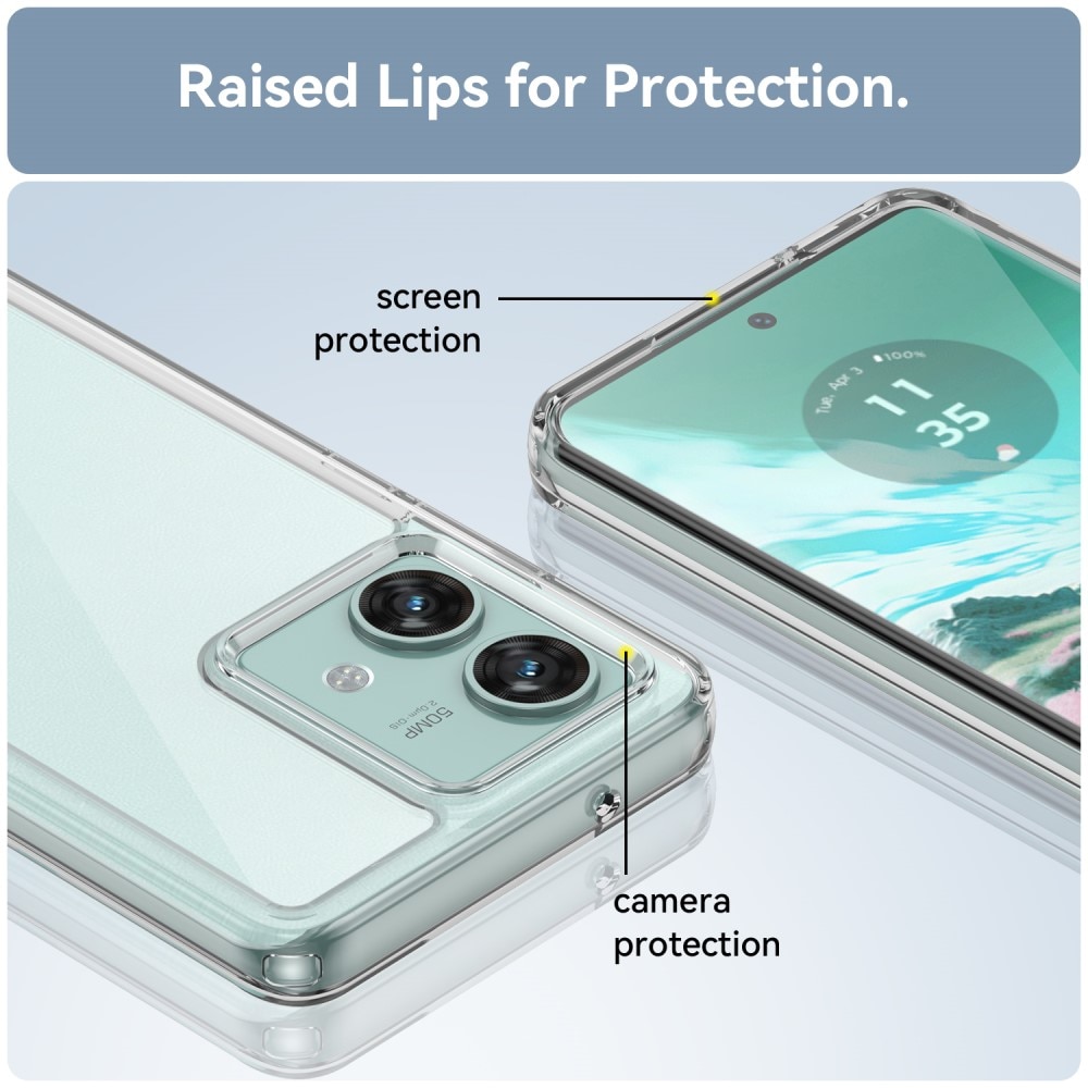 Motorola Edge 40 Neo Hybride Handyhülle Crystal Hybrid transparent