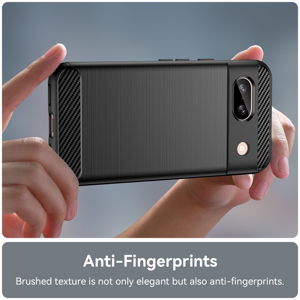 Google Pixel 8a Hülle TPU Brushed Schwarz