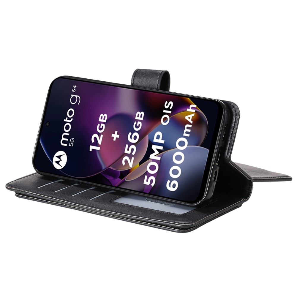 Motorola Moto G54 Handytasche Multi-slot, schwarz