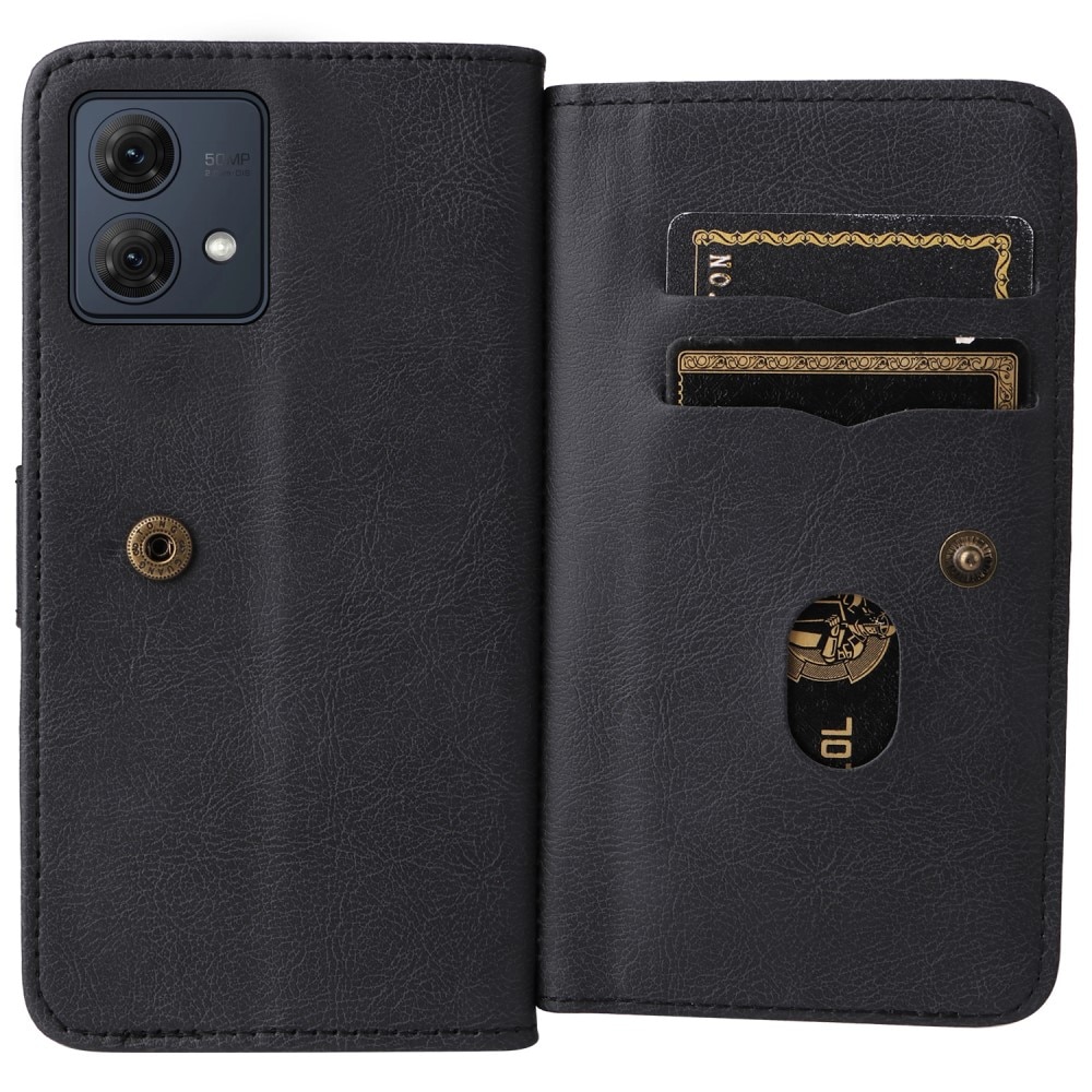 Motorola Moto G84 Handytasche Multi-slot, schwarz