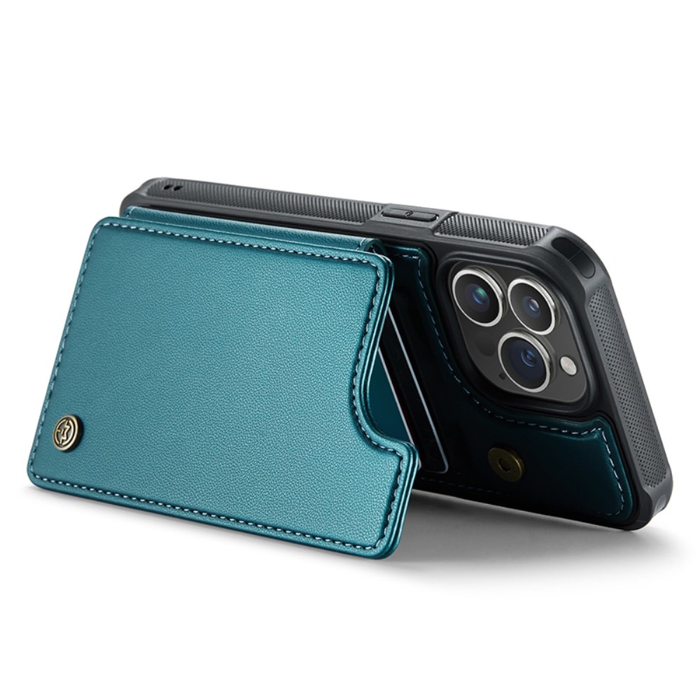 RFID-geschützte Portemonnaie-Hülle iPhone 14 Pro blau