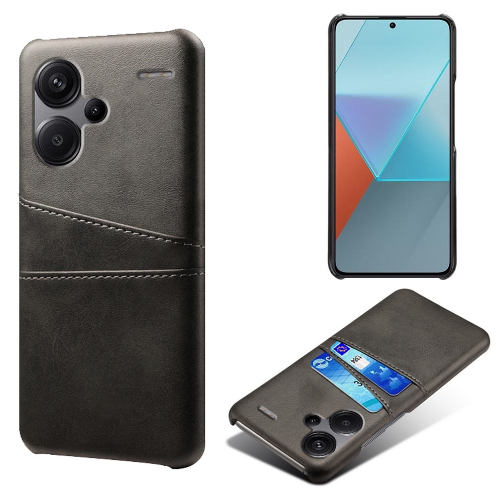 Card Slots Case Xiaomi Redmi Note 13 Pro Plus Schwarz