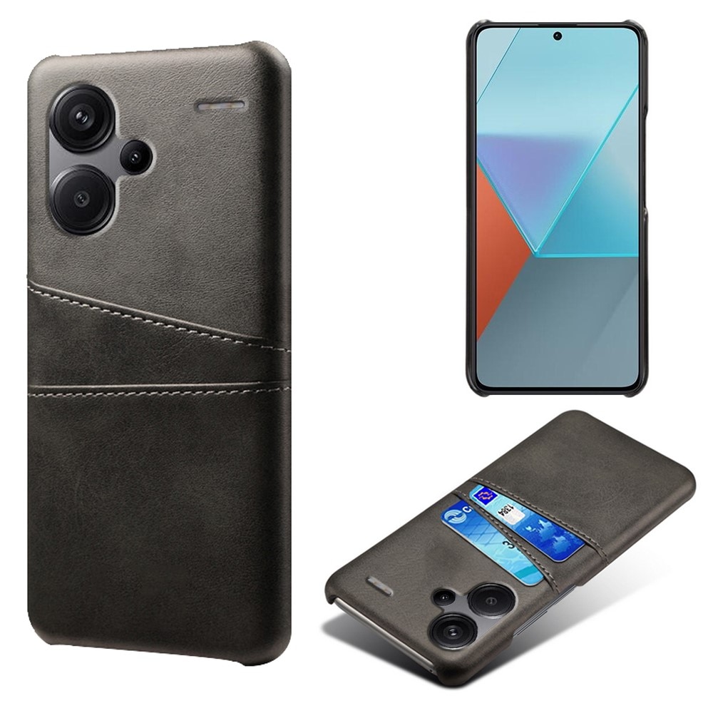 Card Slots Case Xiaomi Redmi Note 13 Pro Plus schwarz