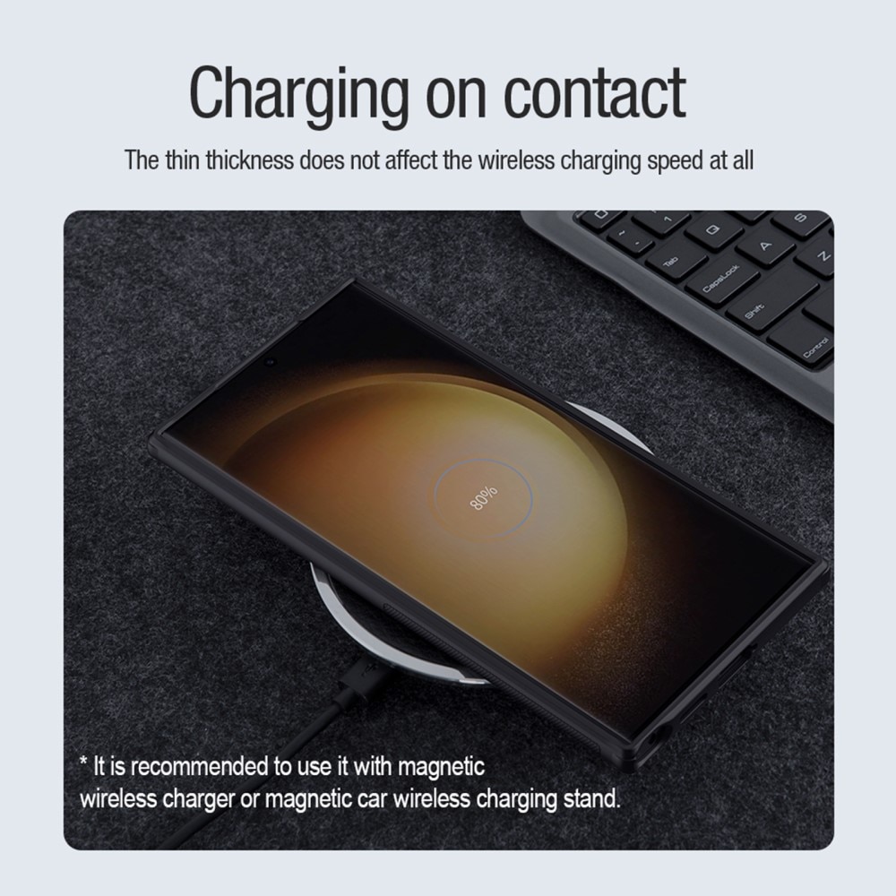 Frosted Shield MagSafe Samsung Galaxy S24 Ultra Schwarz