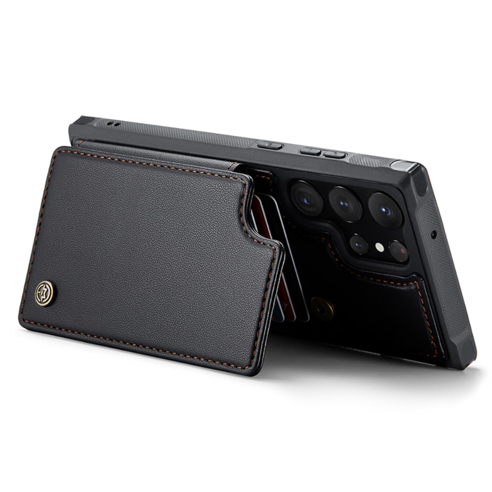 RFID-geschützte Portemonnaie-Hülle Samsung Galaxy S23 Ultra schwarz