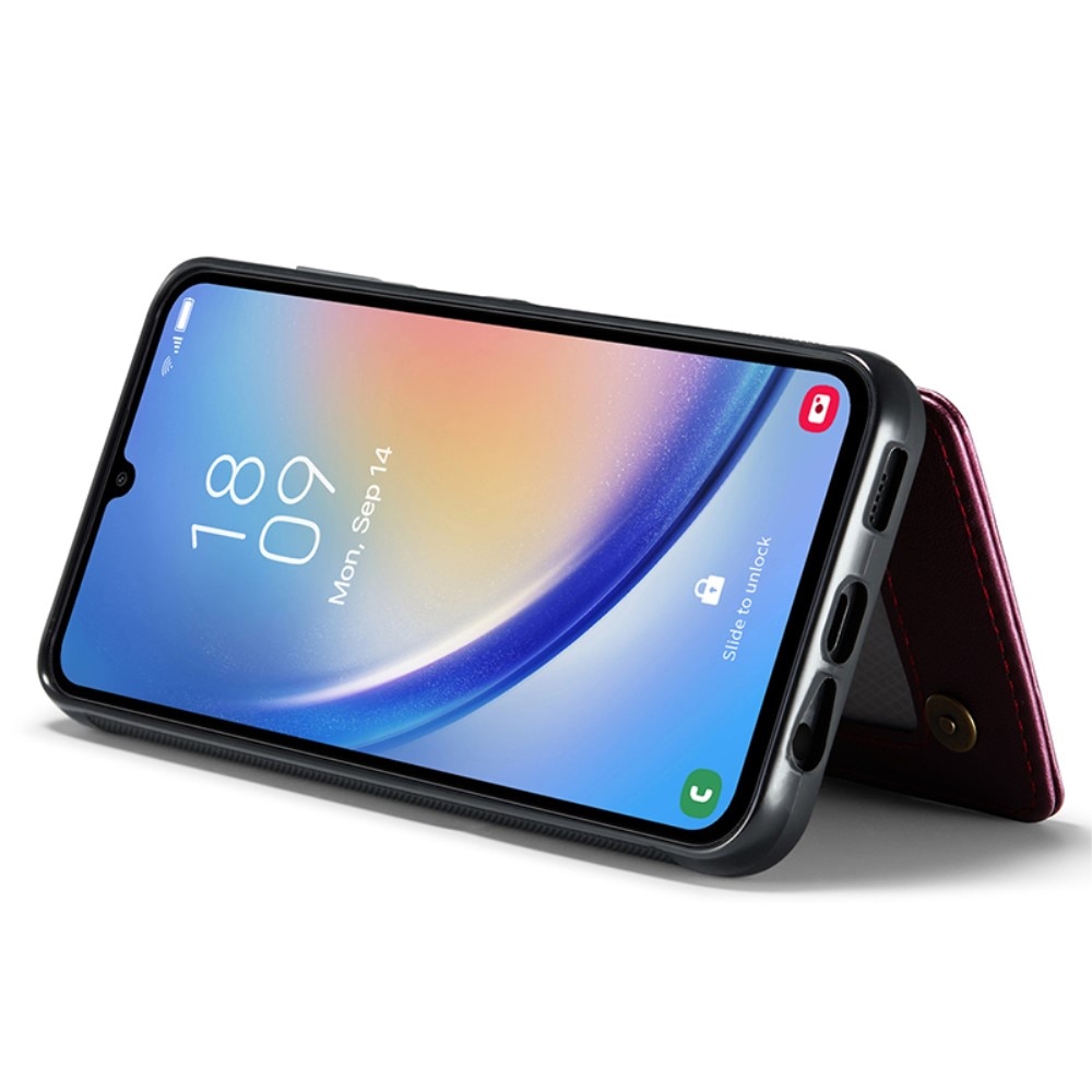 RFID-geschützte Portemonnaie-Hülle Samsung Galaxy A54 rot