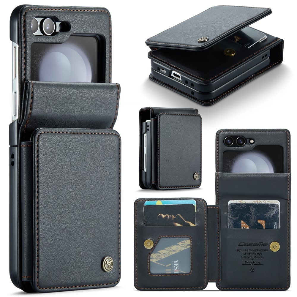 RFID-geschützte Portemonnaie-Hülle Samsung Galaxy Z Flip 5 schwarz