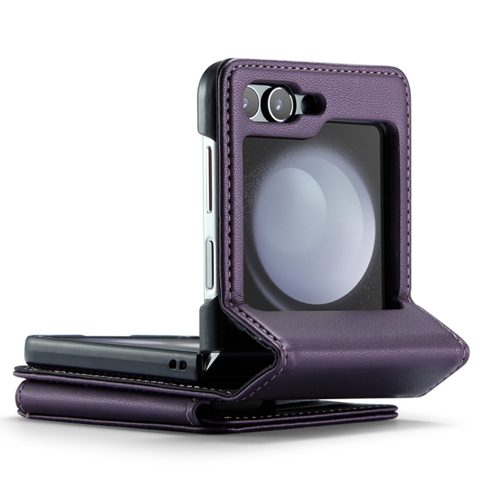 RFID-geschützte Portemonnaie-Hülle Samsung Galaxy Z Flip 5 lila