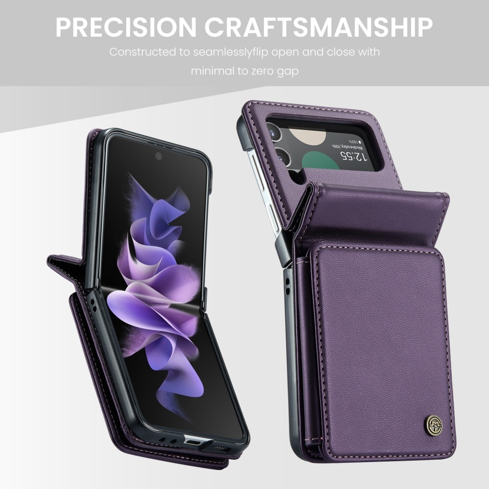 RFID-geschützte Portemonnaie-Hülle Samsung Galaxy Z Flip 3 lila