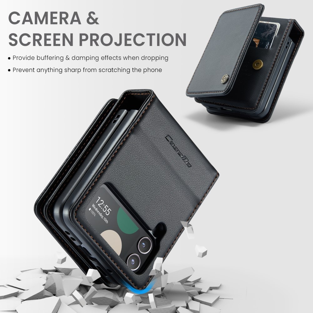 RFID-geschützte Portemonnaie-Hülle Samsung Galaxy Z Flip 3 schwarz