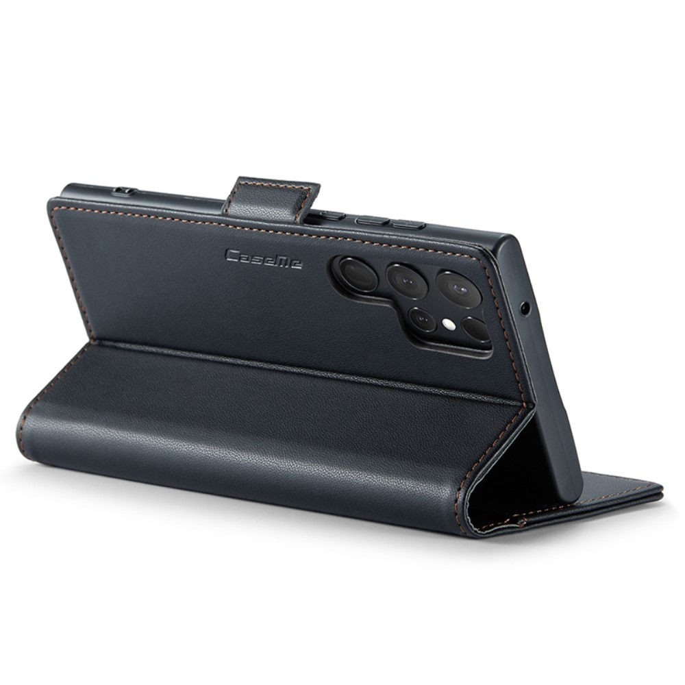RFID-geschützte Slim Portemonnaie-Hülle Samsung Galaxy S24 Ultra schwarz