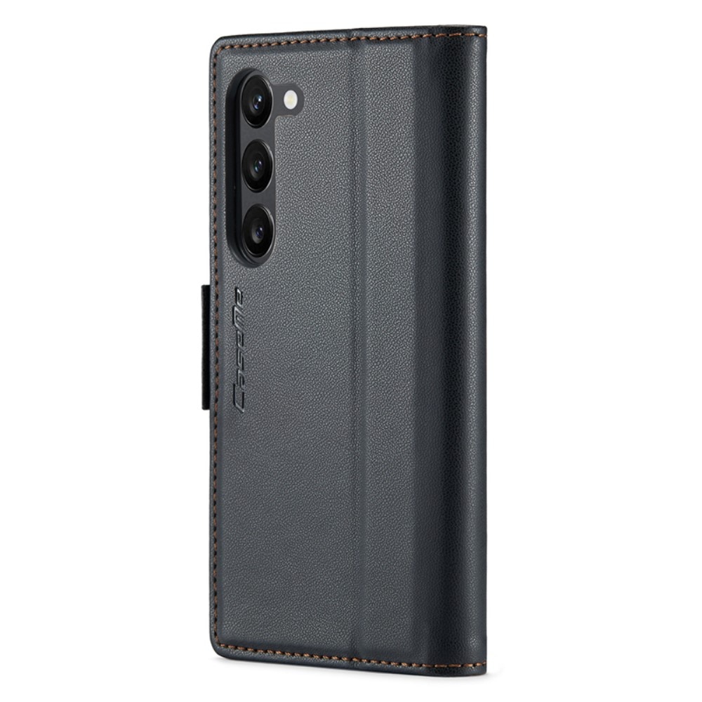 RFID-geschützte Slim Portemonnaie-Hülle Samsung Galaxy S24 Plus Schwarz