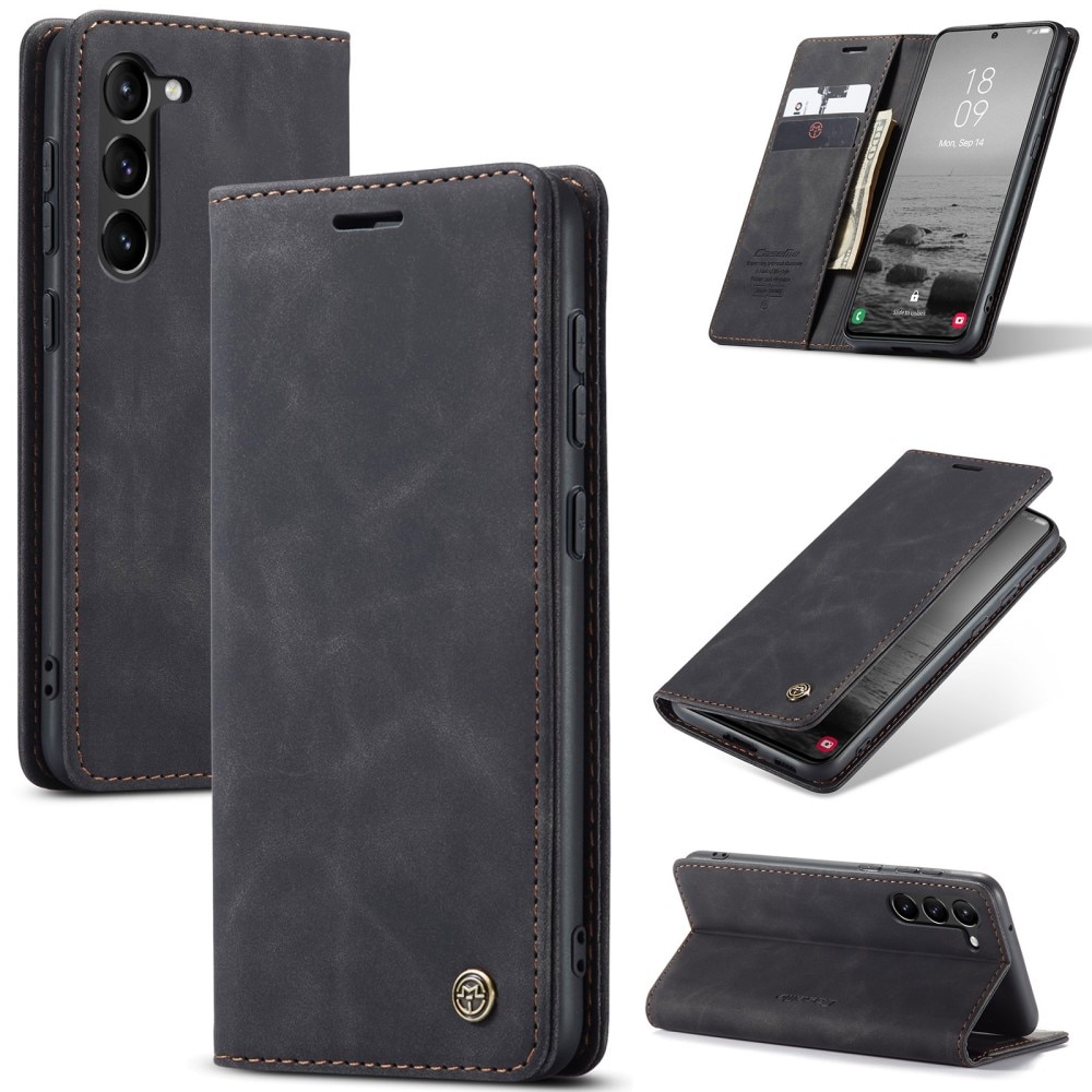 Slim Portemonnaie-Hülle Samsung Galaxy S24 Plus Schwarz