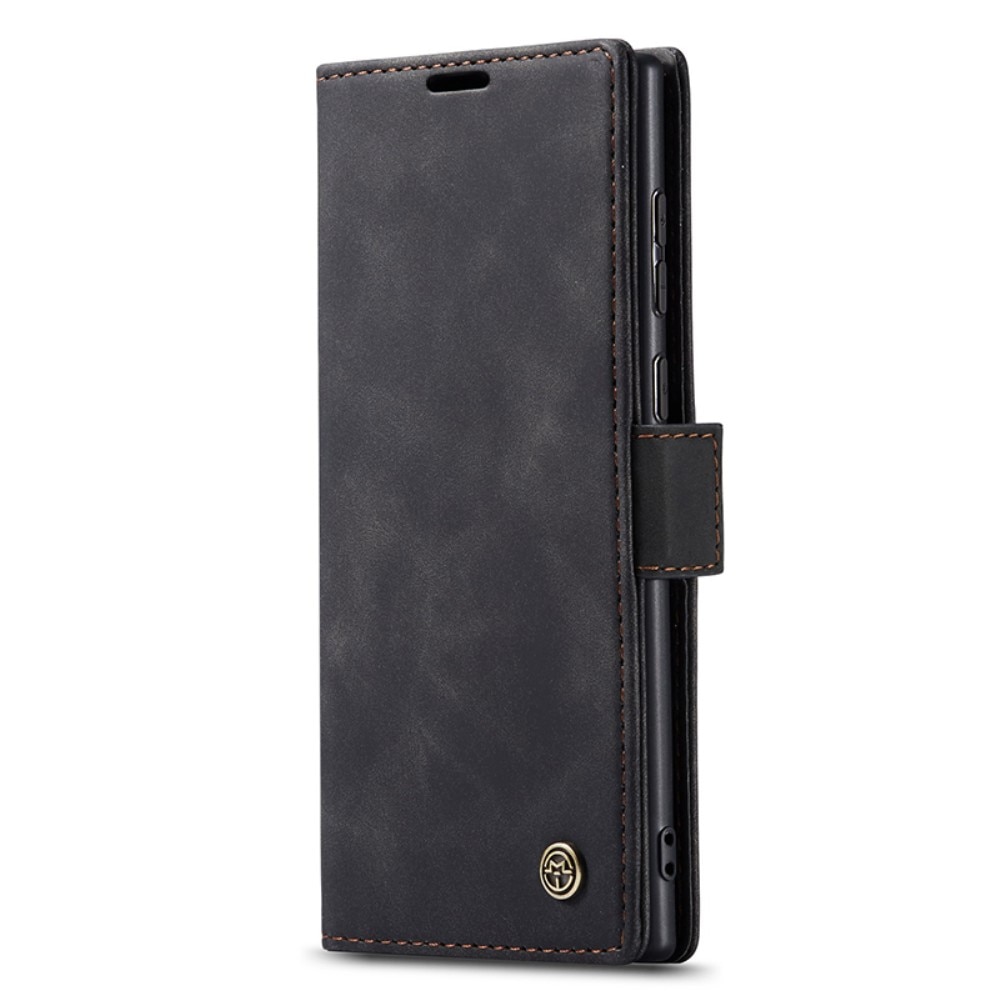 Slim Portemonnaie-Hülle Samsung Galaxy S24 Ultra Schwarz