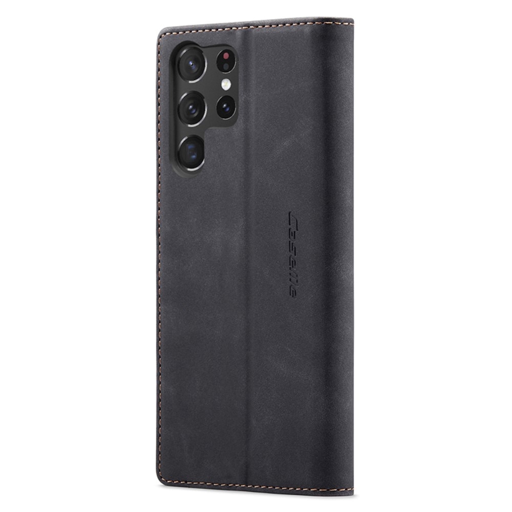 Slim Portemonnaie-Hülle Samsung Galaxy S24 Ultra schwarz