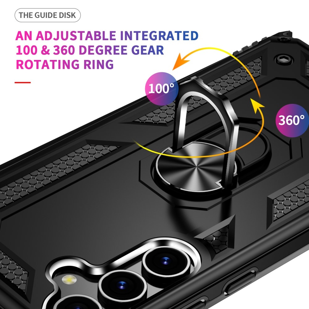 Samsung Galaxy S24 Plus Hybrid-Hülle Tech Ring schwarz