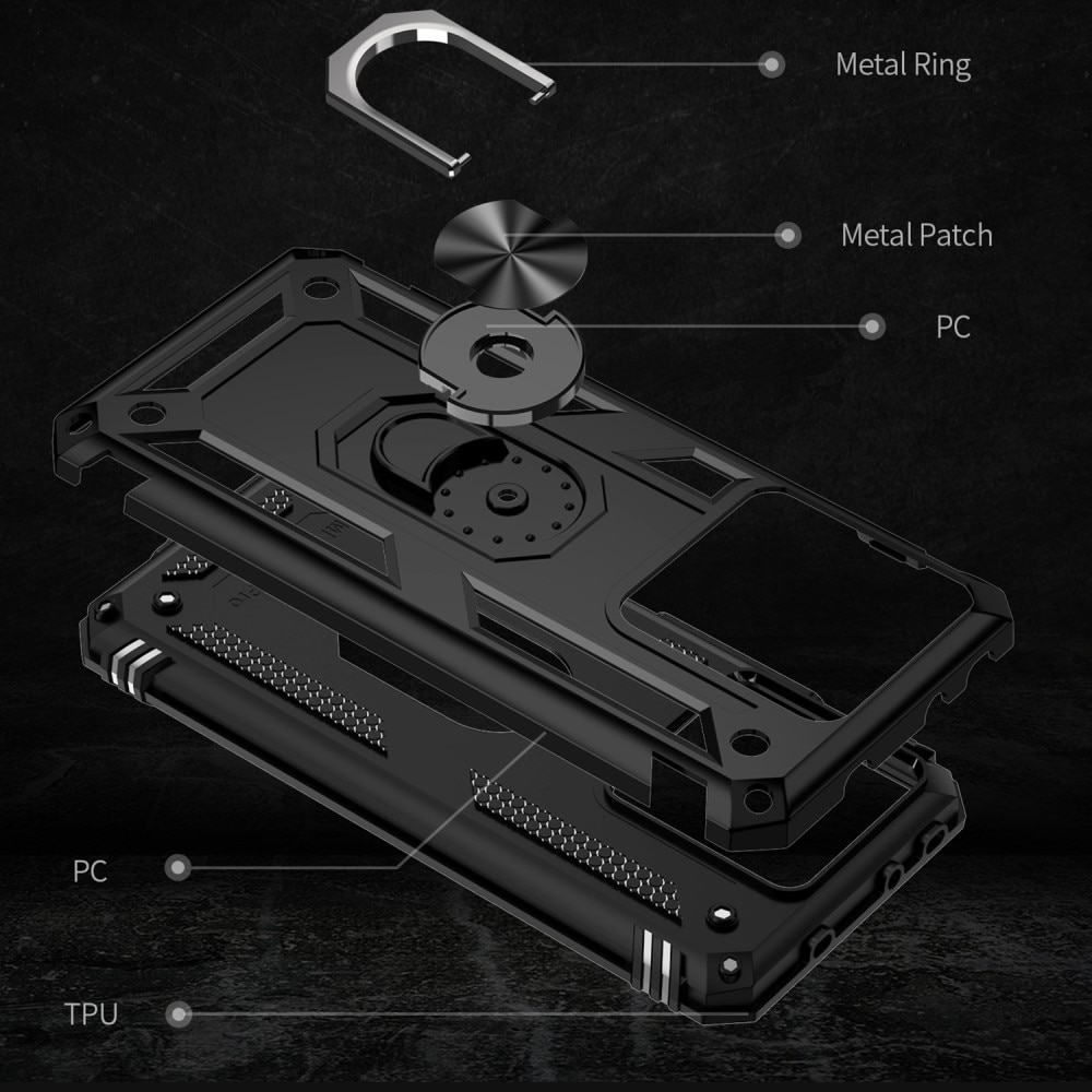 Xiaomi 13T Pro Hybrid-Hülle Tech Ring schwarz