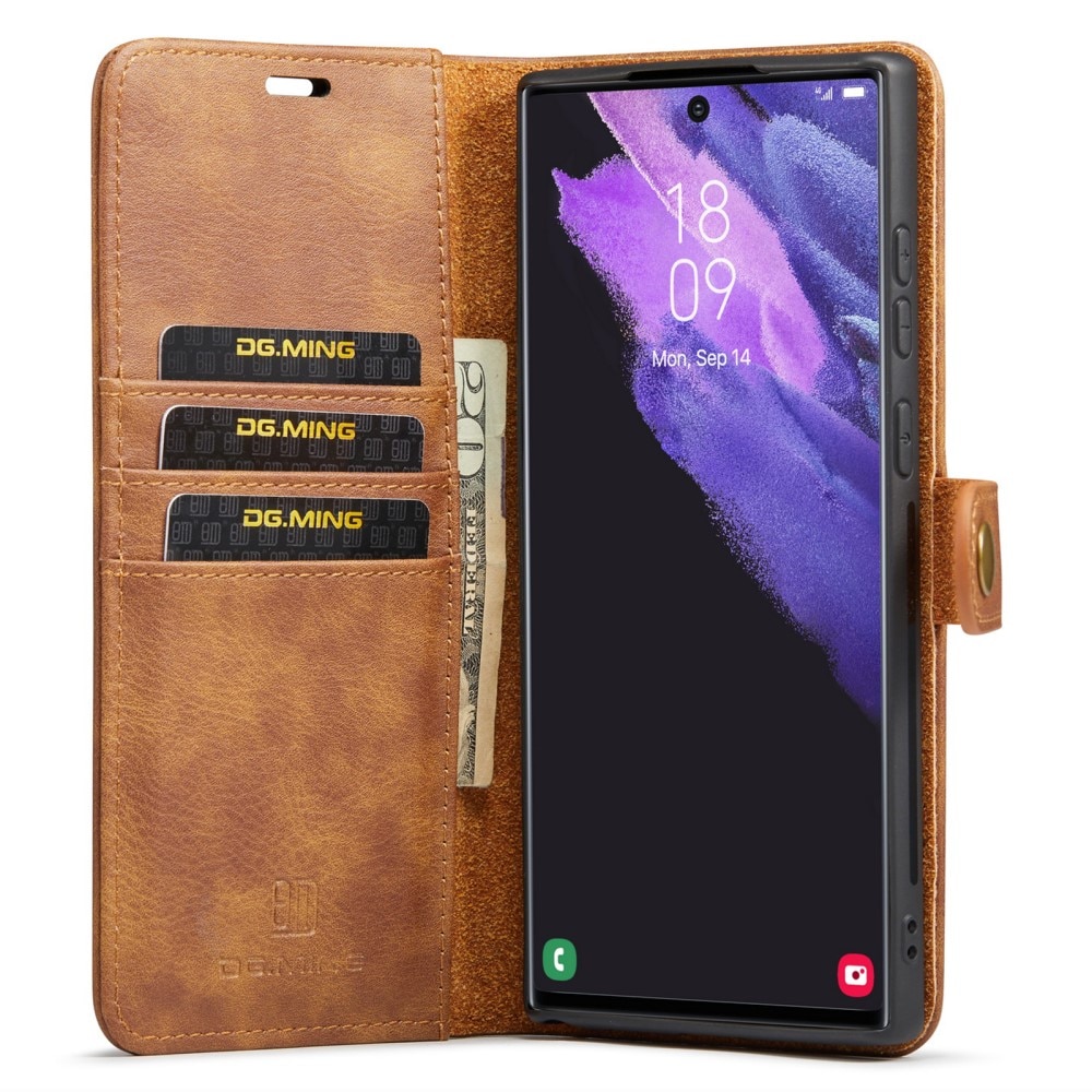 Handytasche Magnetische Samsung Galaxy S24 Ultra Cognac