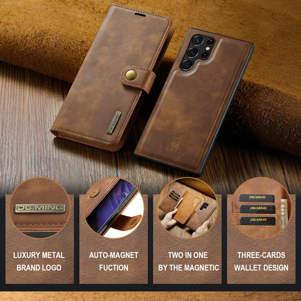 Handytasche Magnetische Samsung Galaxy S24 Ultra Cognac