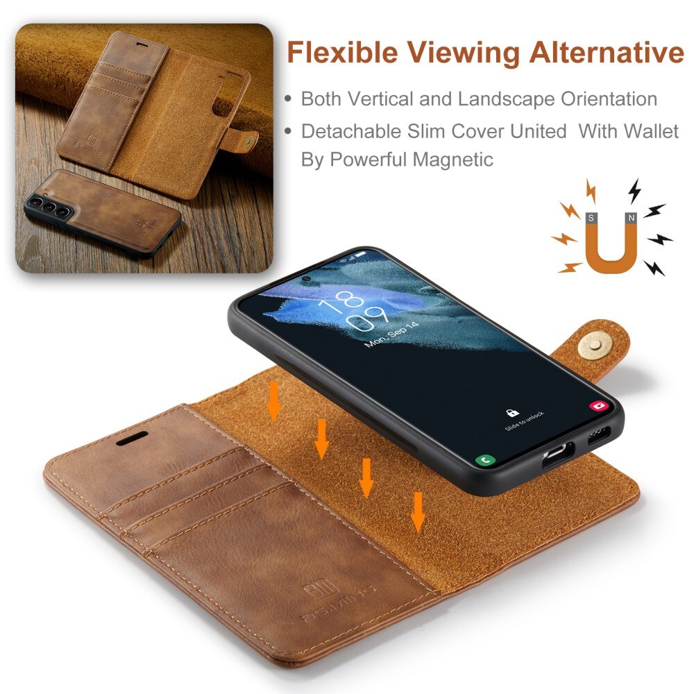 Handytasche Magnetische Samsung Galaxy S24 Cognac