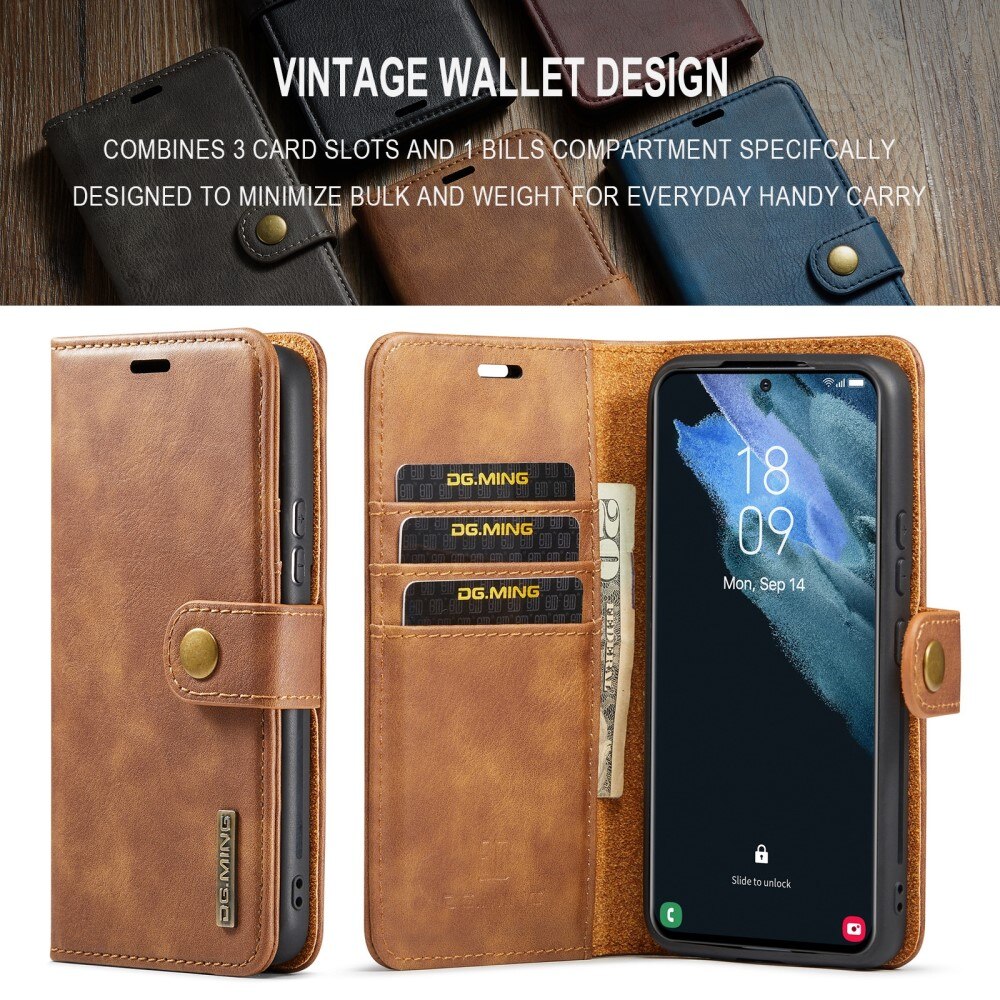 Handytasche Magnetische Samsung Galaxy S24 Plus Cognac