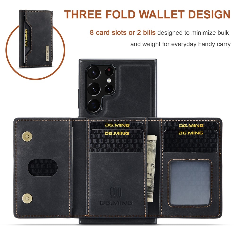 Magnetic Card Slot Case Samsung Galaxy S24 Ultra Schwarz