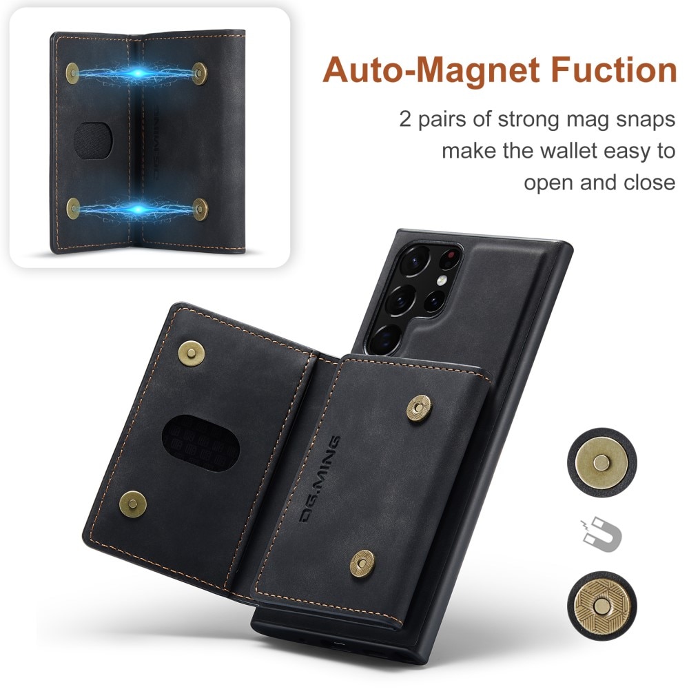 Magnetic Card Slot Case Samsung Galaxy S24 Ultra Schwarz